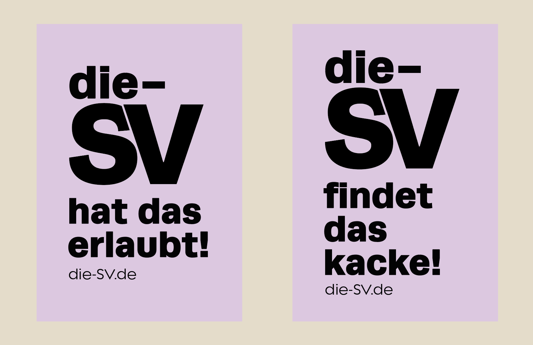 die-SV klebt.
